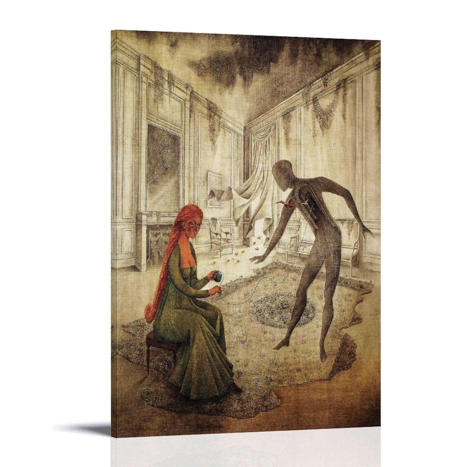 Amazon.co.jp: Remedios Varoレメディオス・バロ絵画作品（枯葉）印刷